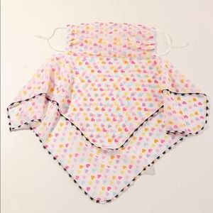 Candy Hearts scarf face mask